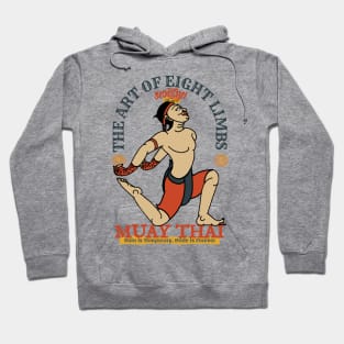 Vintage Muay Thai The Art of Eight Limbs Hoodie